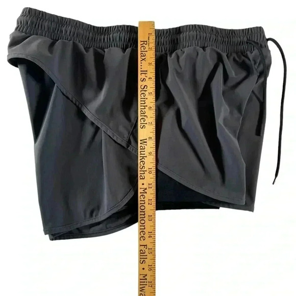 BlevonH Women Drawstring Waist Athletic Running Shorts Dark Gray SIze XL - Picture 5 of 10